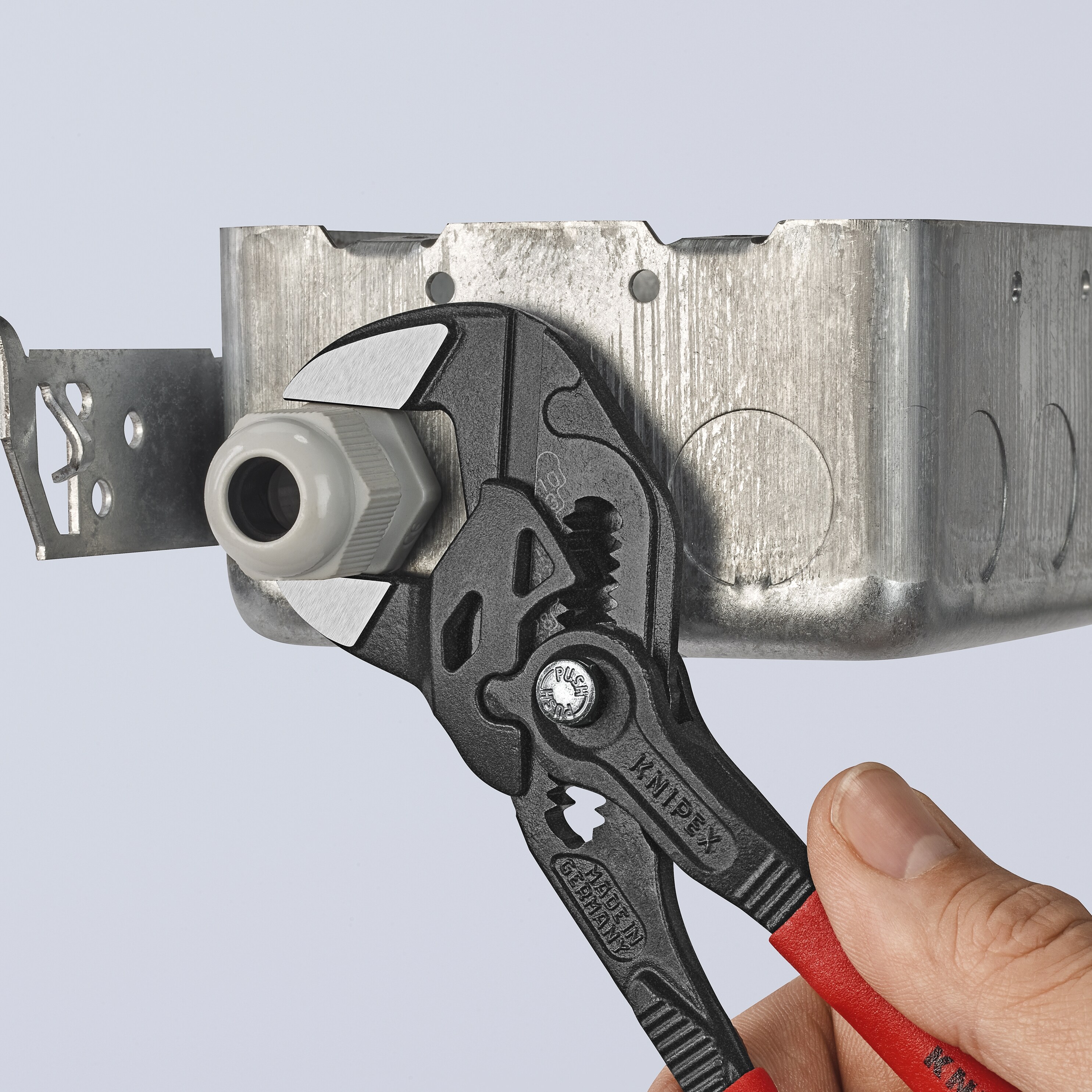 Llave pinza KNIPEX 7.25 pulgadas - Pinzas de lengüeta y ranura - 86 01 180