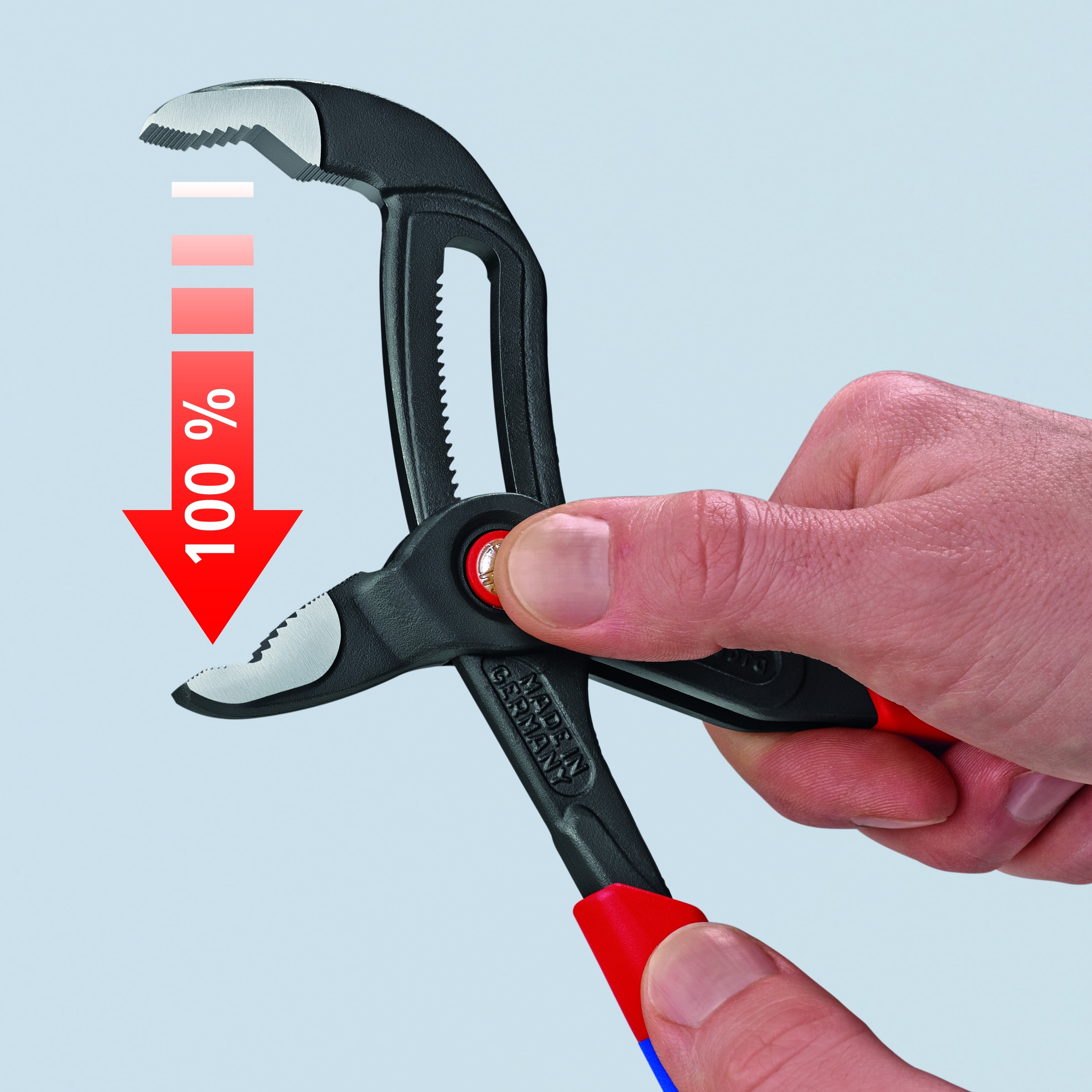 KNIPEX Cobra QuickSet 11.95-in Alicates de lengüeta y ranura - 87 21 300 SBA