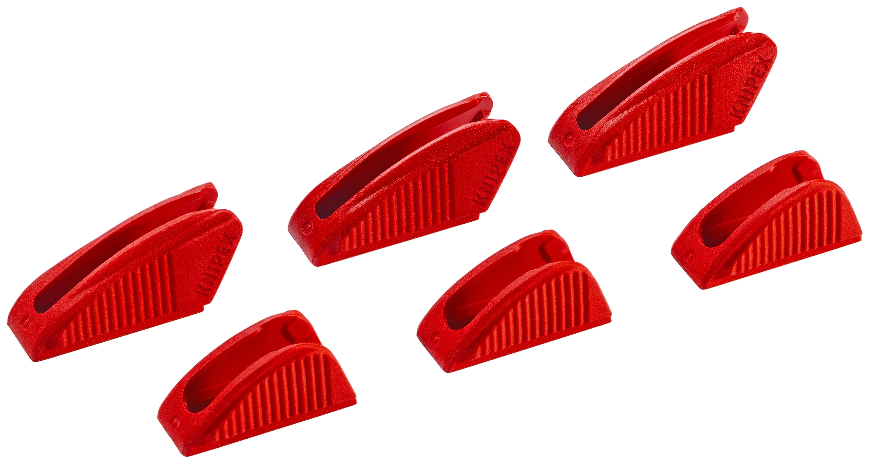 KNIPEX Llave alicates roja de 10 pulgadas - Construcción de plástico - Fácil instalación con enganche - Paquete de 3 pares - 86 09 250 V01