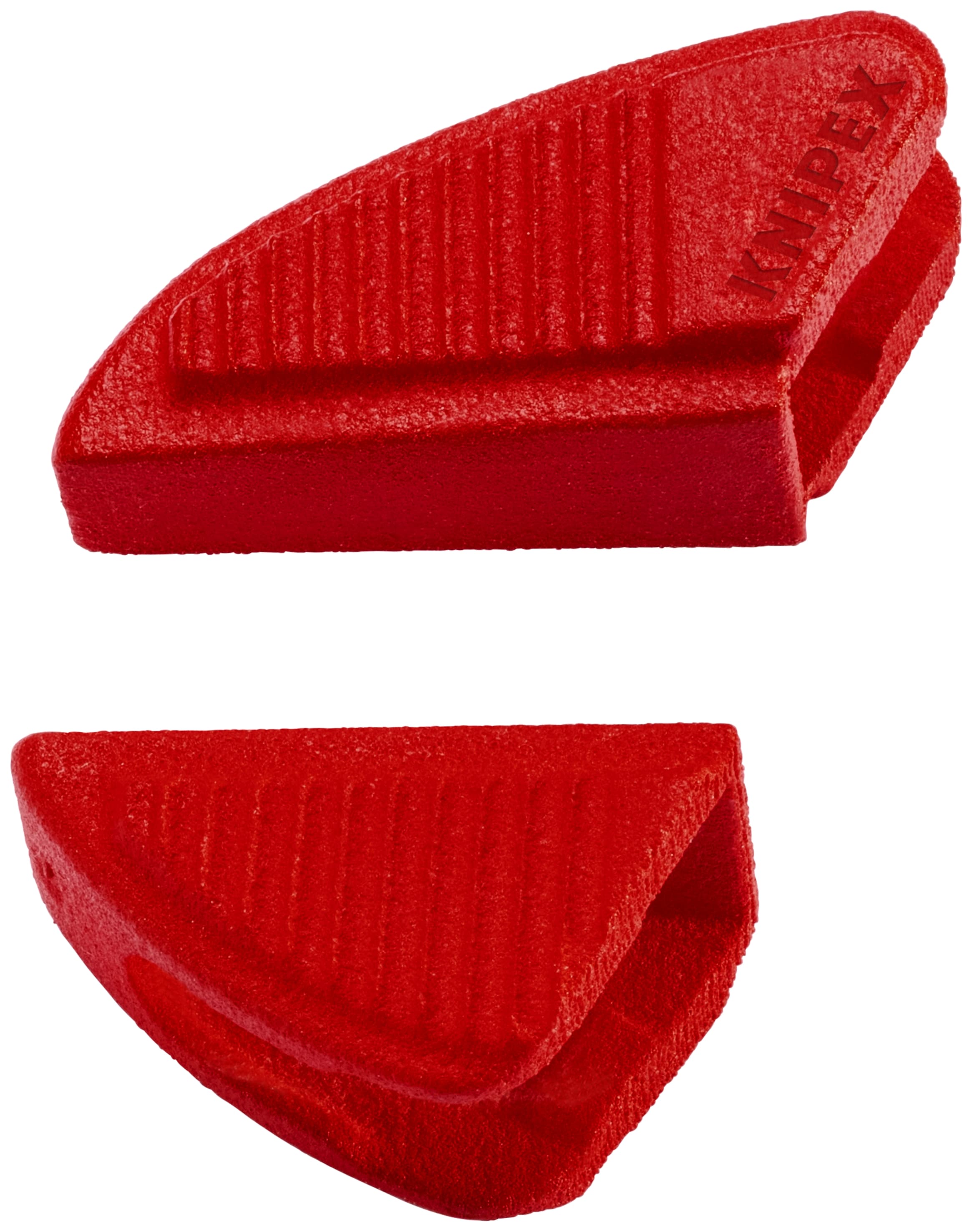 KNIPEX Llave de pinzas de plástico rojo KNIPEX de 7.25 pulgadas para construcción - Fácil instalación de clip - Paquete de 3 pares - 86 09 180 V01