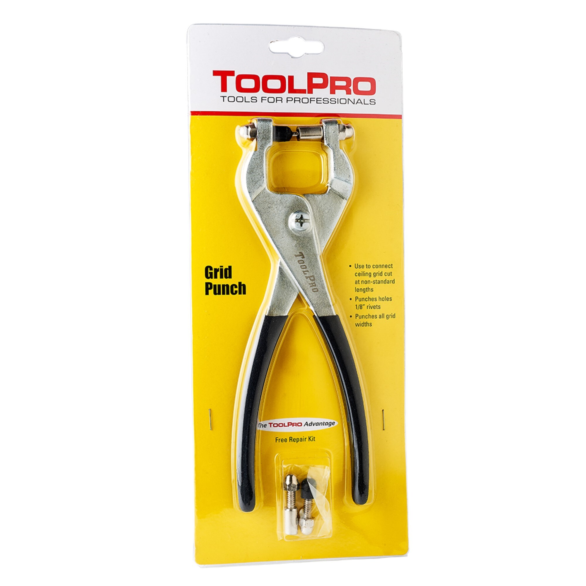 ToolPro Llave de alicates de construcción de 13 pulgadas con mango ergonómico y capacidad de mordaza de 3 pulgadas con copa de goma - TP05060