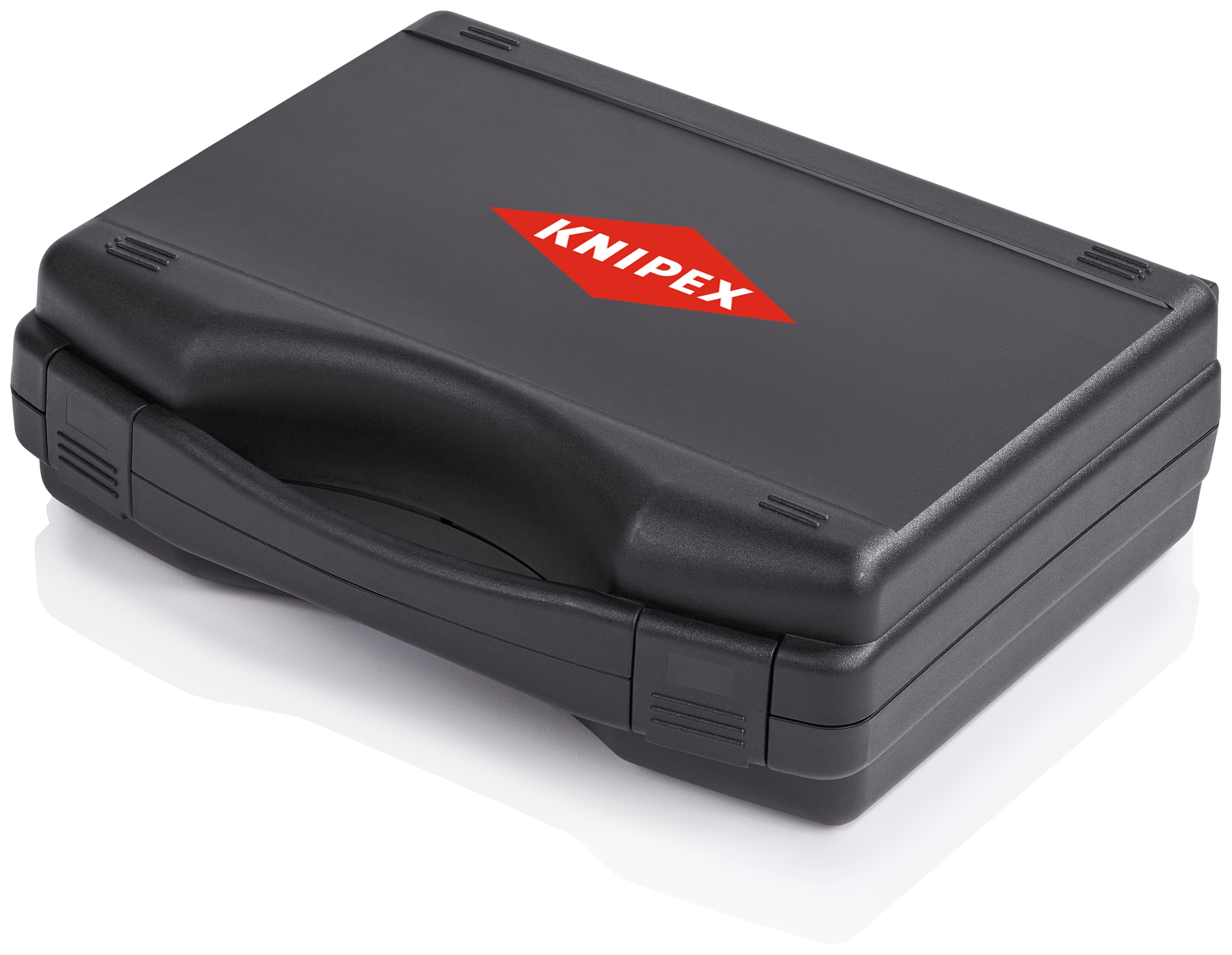 KNIPEX Pinzas de Crimpado con Mango Comfort Grip de 9 pulgadas, Rojas de Acero Cromo Vanadio para Electricidad - 97 52 65