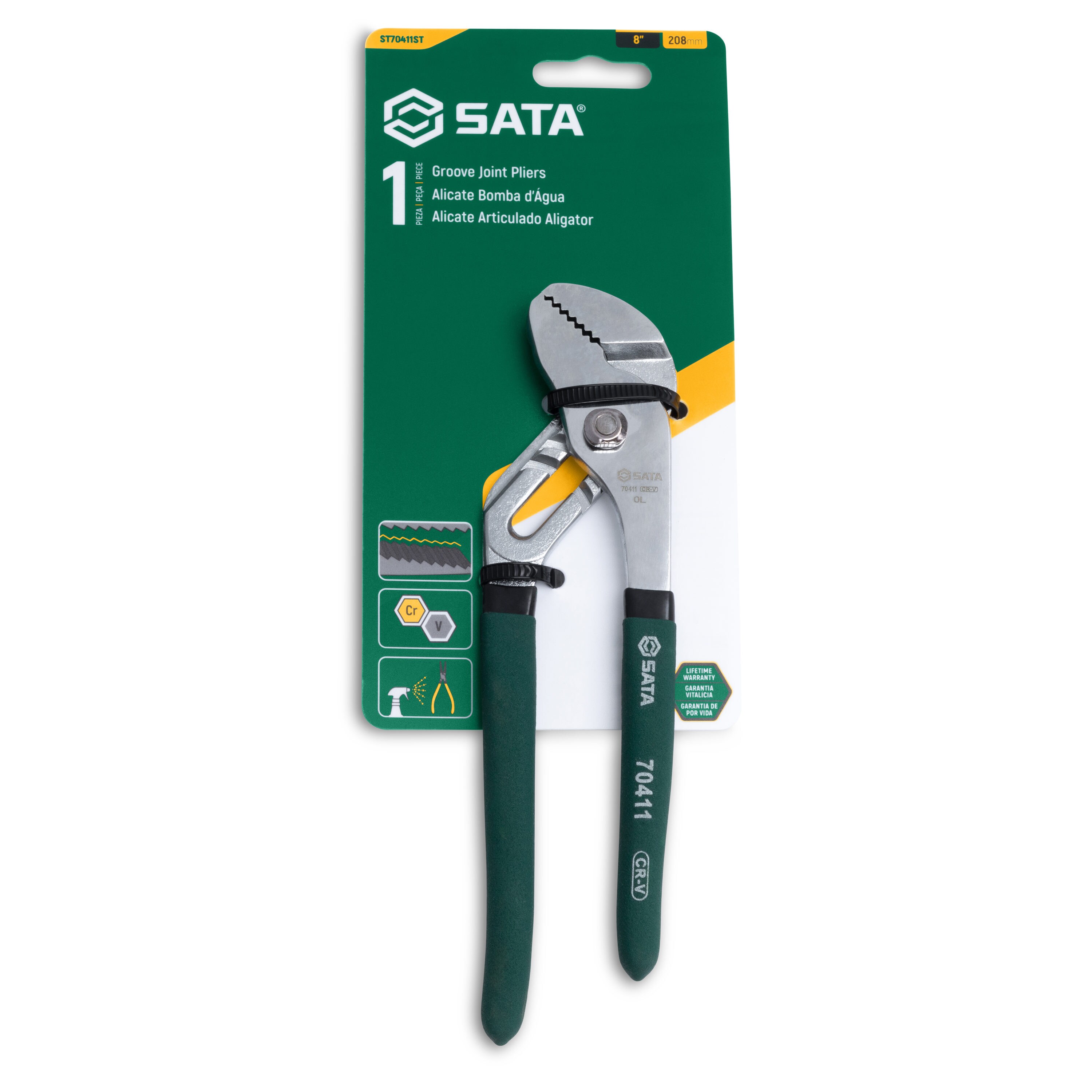 Alicates de lengüeta y ranura SATA SATA de 8 pulgadas - ST70411ST
