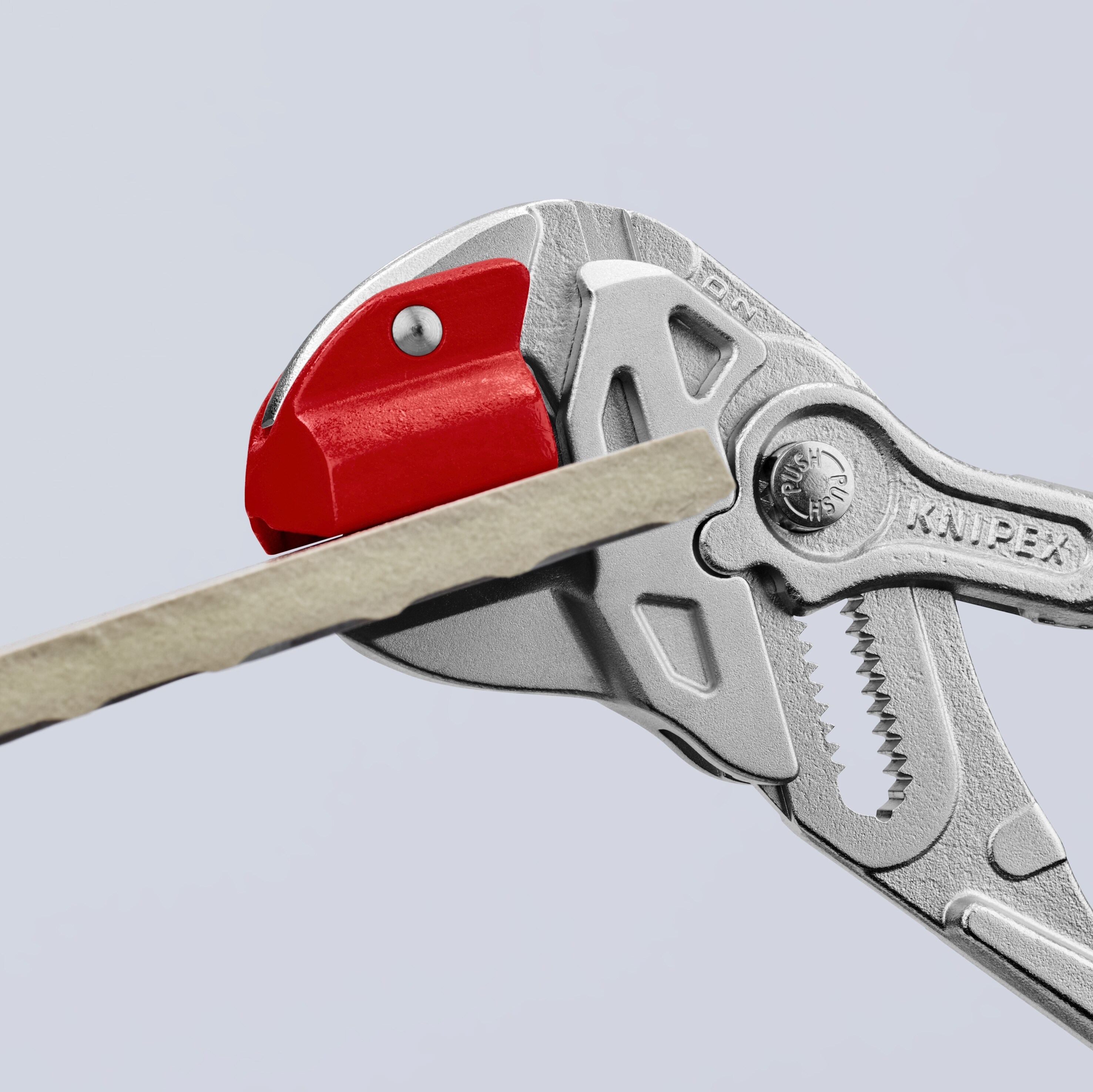 KNIPEX Llave de alicate roja de 10.4 pulgadas con mango sumergido para fontanería - Tamaño de mandíbula 0.5 - Acero cromo-vanadio - 91 13 250