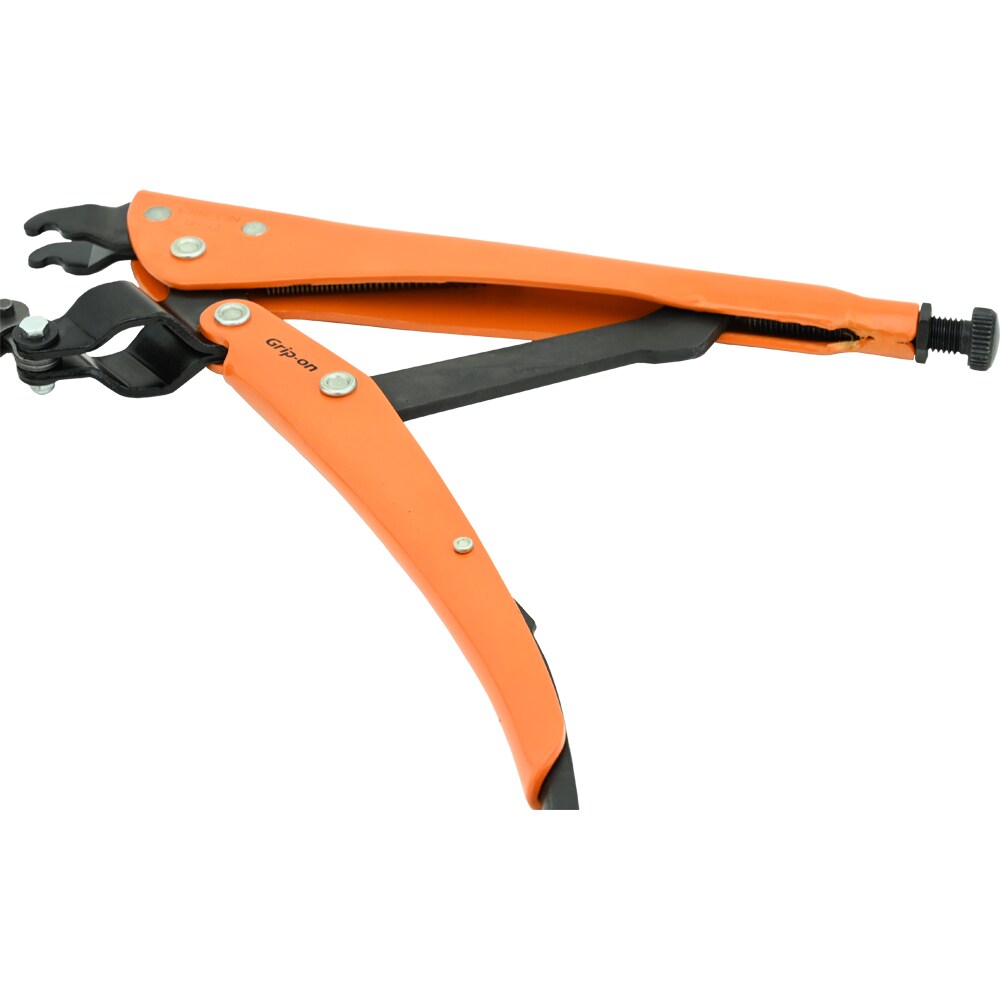 Pinzas bloqueadoras Grip-on de 13 pulgadas en acero naranja con mango de 9 pulgadas y capacidad de mandíbula de 1.5 pulgadas - 181-12