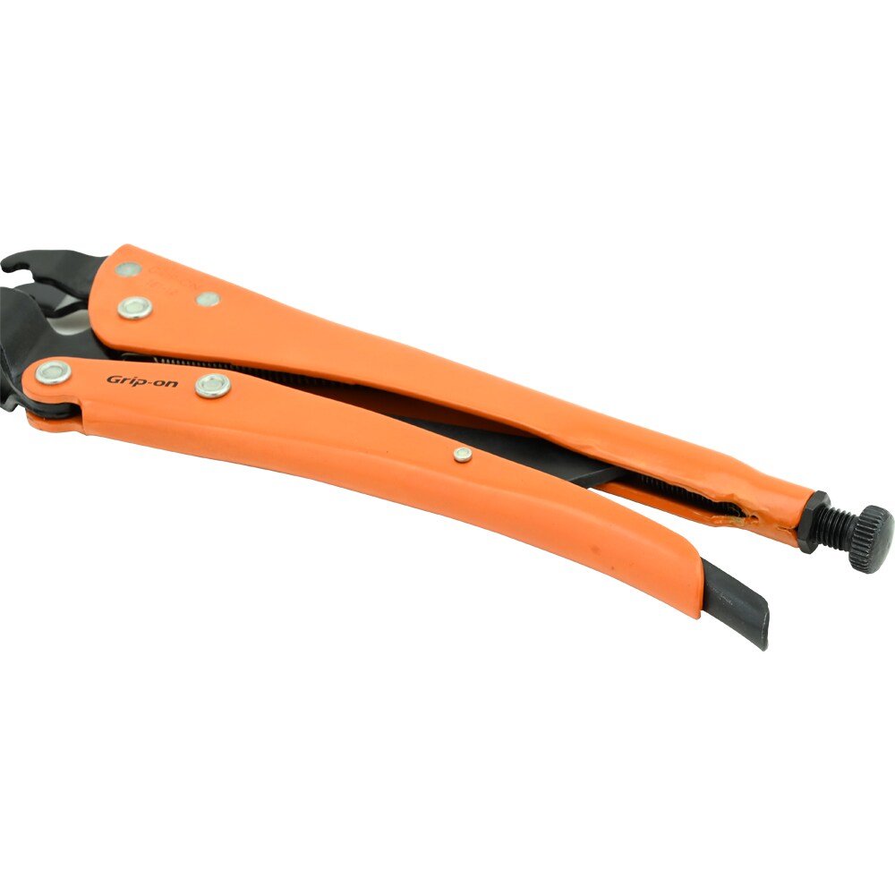 Pinzas bloqueadoras Grip-on de 13 pulgadas en acero naranja con mango de 9 pulgadas y capacidad de mandíbula de 1.5 pulgadas - 181-12