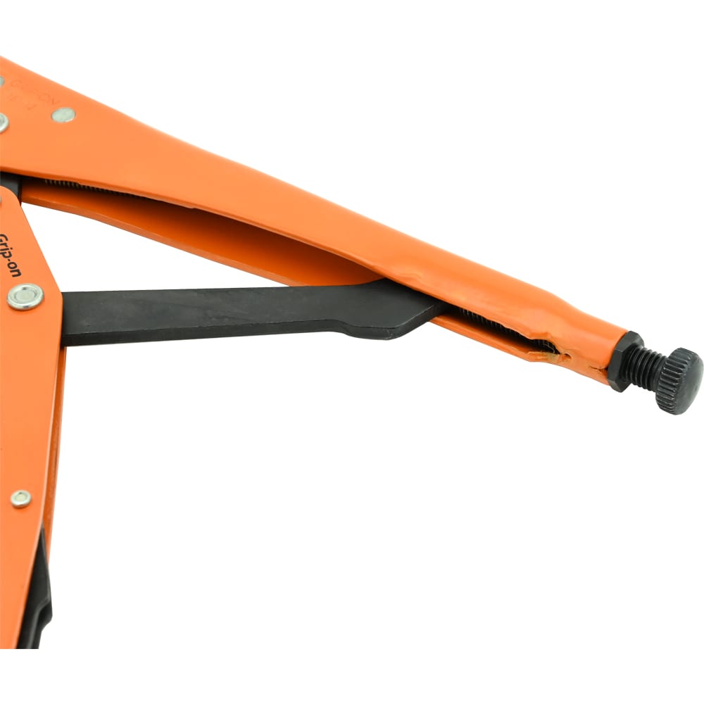 Pinzas bloqueadoras Grip-on de 13 pulgadas en acero naranja con mango de 9 pulgadas y capacidad de mandíbula de 1.5 pulgadas - 181-12