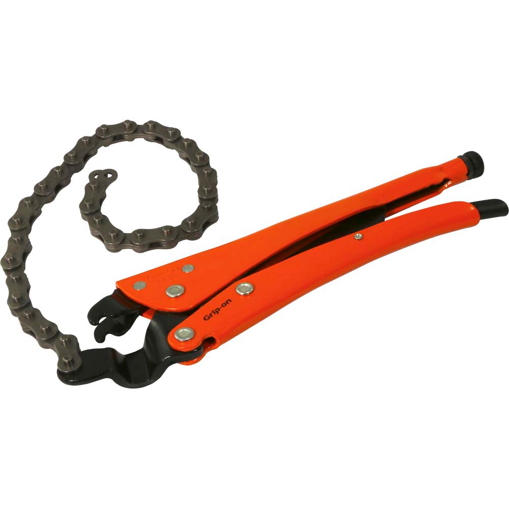 Pinzas bloqueadoras Grip-on de 13 pulgadas en acero naranja con mango de 9 pulgadas y capacidad de mandíbula de 1.5 pulgadas - 181-12