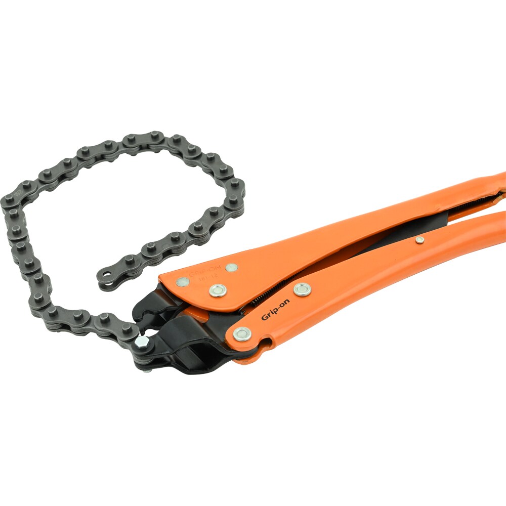 Pinzas bloqueadoras Grip-on de 13 pulgadas en acero naranja con mango de 9 pulgadas y capacidad de mandíbula de 1.5 pulgadas - 181-12