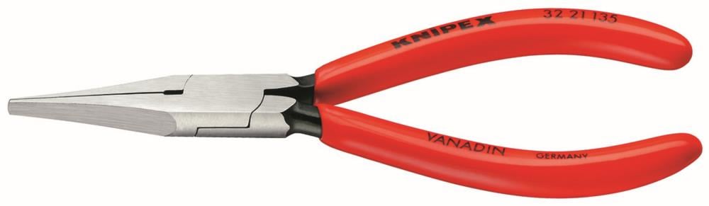 KNIPEX 5.2 pulgadas Aguja para nariz con mango rojo para aplicaciones automotrices - 32 21 135