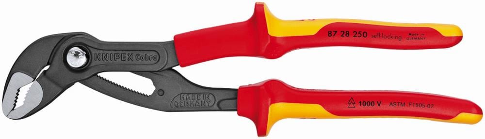 KNIPEX Cobra Pinzas de lengua y ranura de 10.15 pulgadas - 87 28 250 SBA