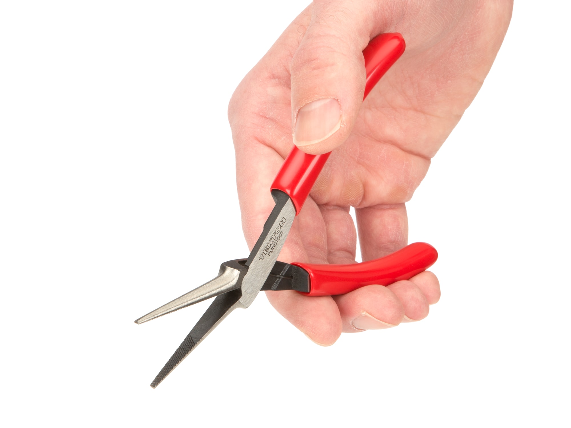 TEKTON Pinzas de punta aguja de mandíbula dentada de 5.4 pulgadas - PMN01001