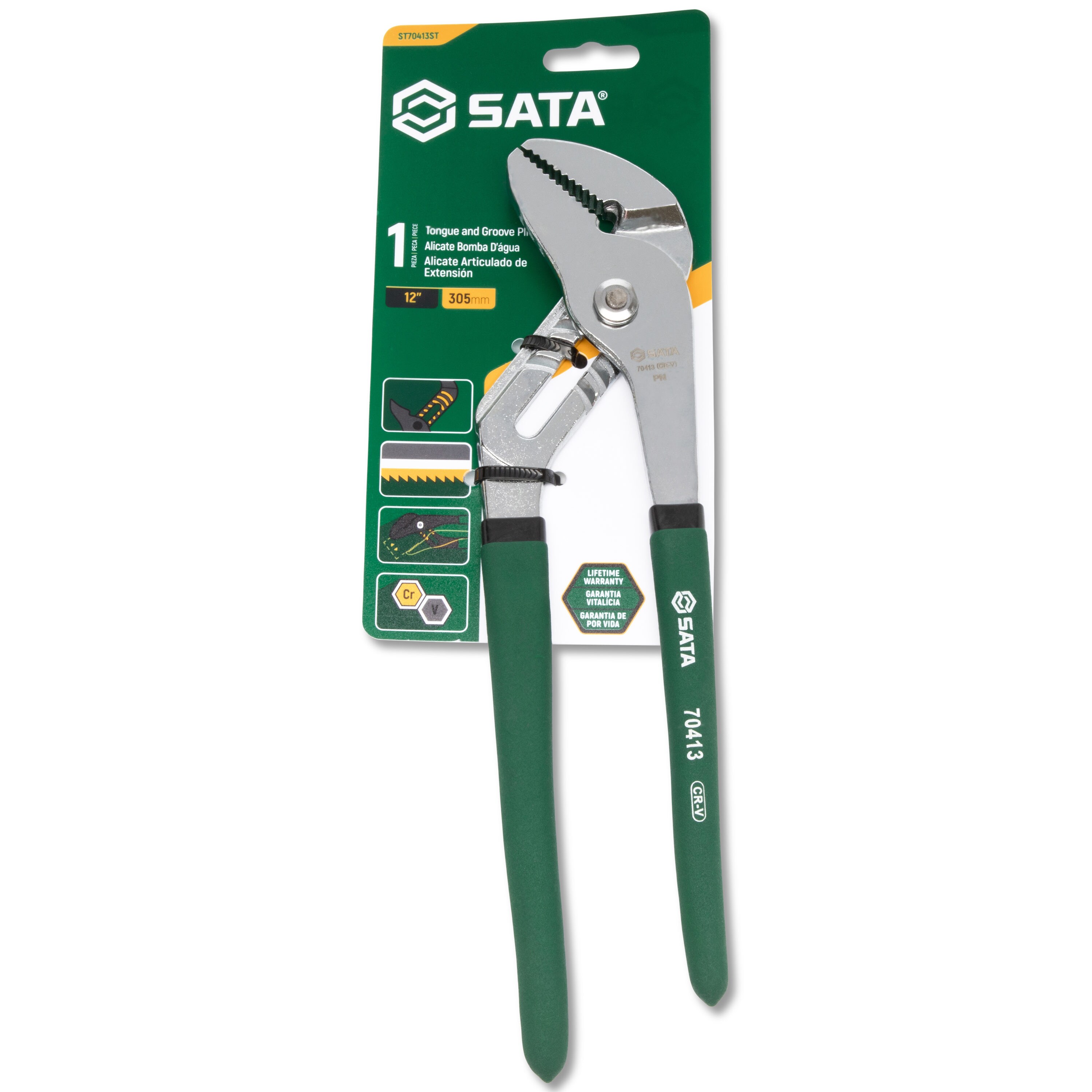 SATA SATA 12 pulgadas Alicates de lengua y ranura - ST70413ST