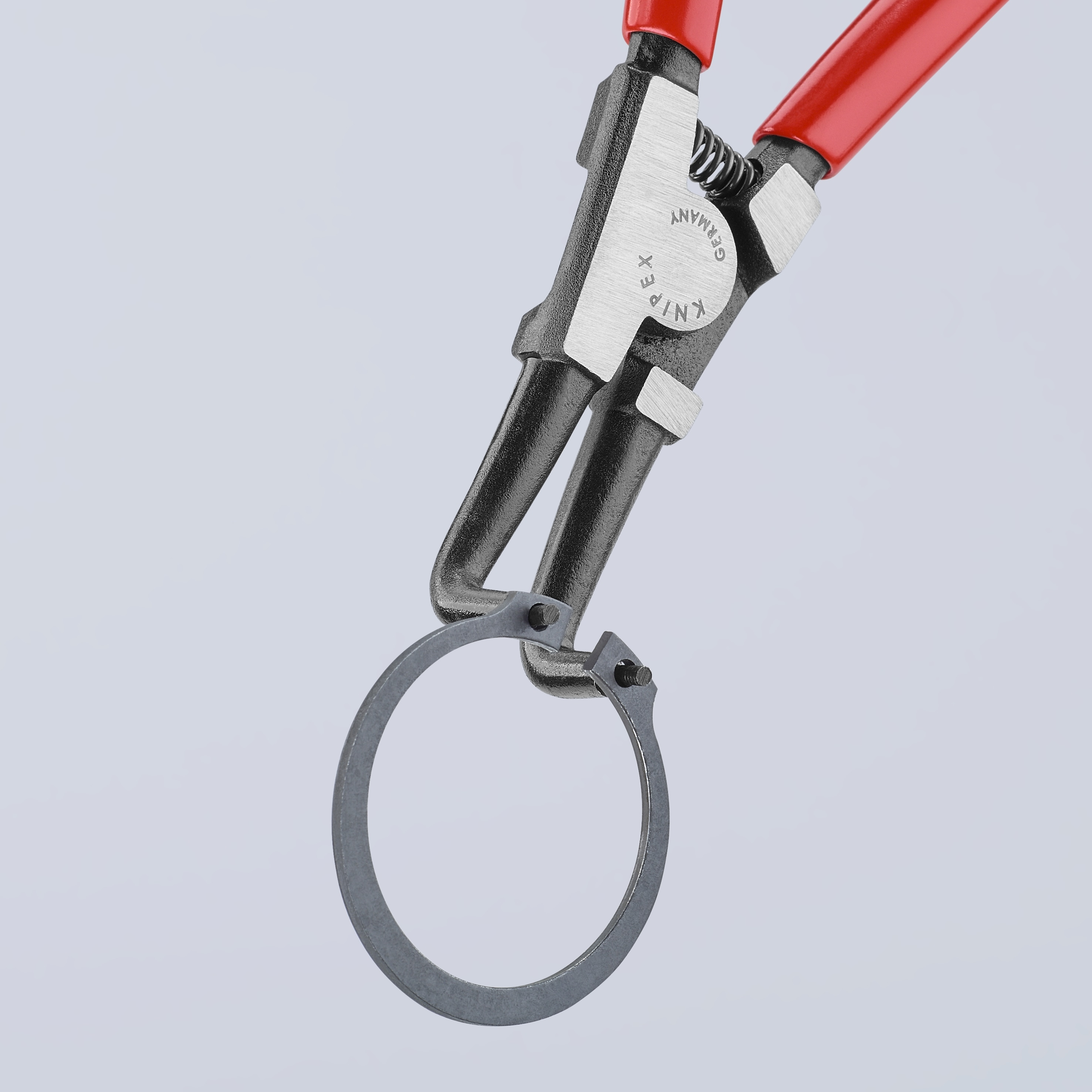 KNIPEX KNIPEX 8 pulgadas - Alicate para anillos de retención con mango sumergido - Alicates de anillos elásticos externos para aplicaciones automotrices - Puntas anguladas a 90 grados - 46 21 A31