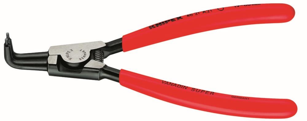 KNIPEX KNIPEX 8 pulgadas - Alicate para anillos de retención con mango sumergido - Alicates de anillos elásticos externos para aplicaciones automotrices - Puntas anguladas a 90 grados - 46 21 A31
