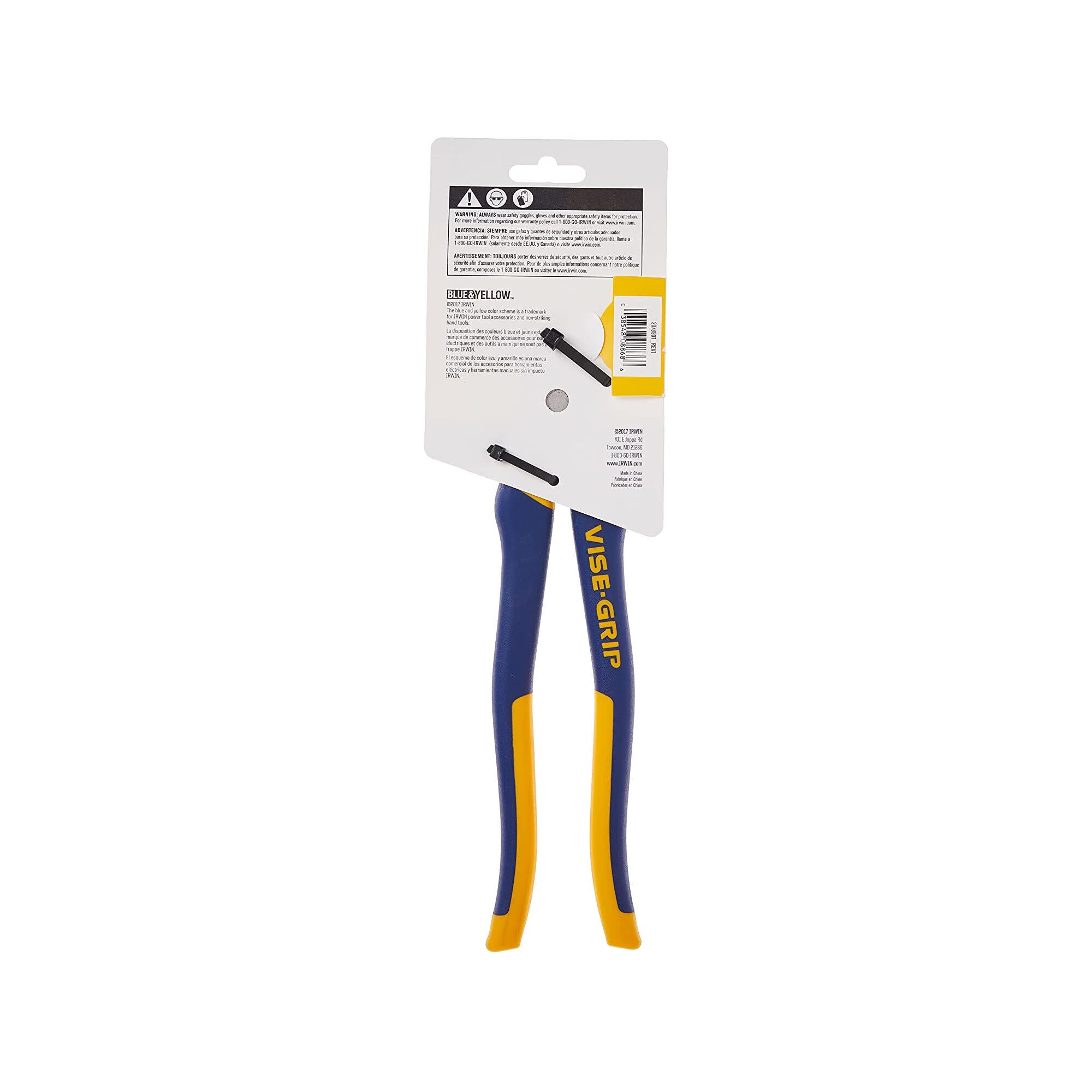 Pinzas de cercas IRWIN IRWIN VISE-GRIP de 10.25 pulgadas - Alicates de lengüeta y ranura - 2078901