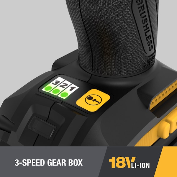 Caterpillar Cat 18V 1/4 in. Cordless High-Torque Impact Driver, 2 Batteries and Charger Included - DX71