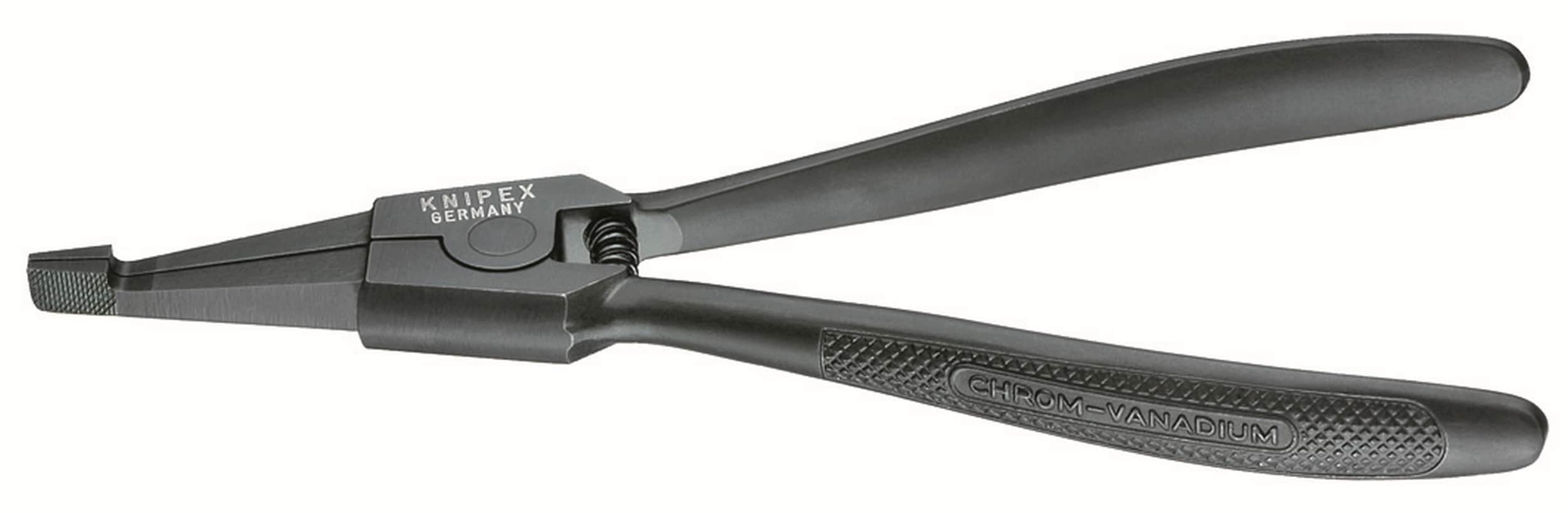 KNIPEX Pinzas para anillos de retención negras KNIPEX de 7.1 pulgadas de acero cromo vanadio forjado para automóviles - 45 10 170