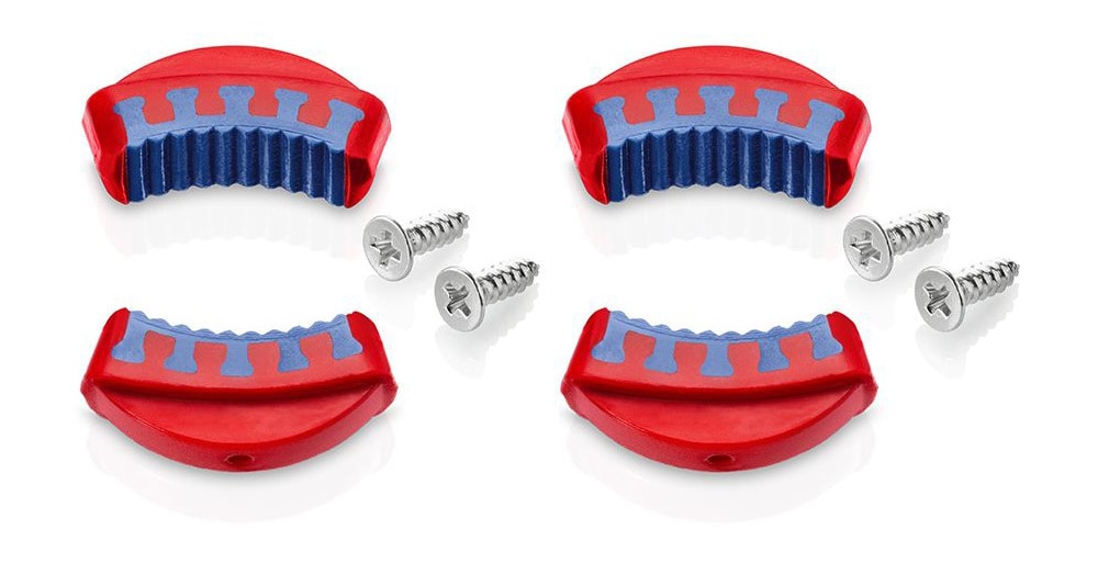 KNIPEX Tenazas de ajuste deslizante de plástico rojo con 2 pares de mordazas - Tenazas automotrices - 81 19 250 V02