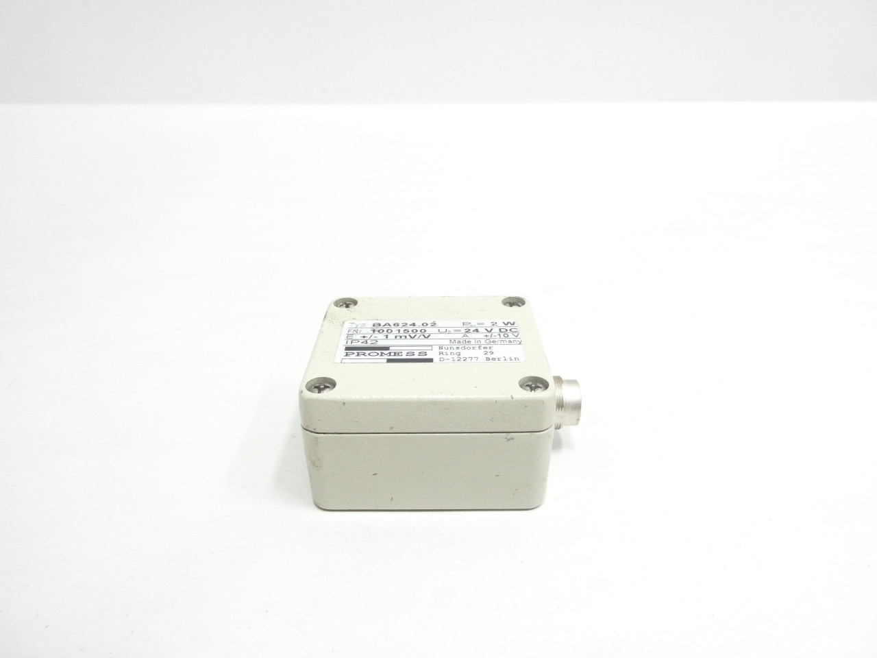 PROMESS BA624.02 1001500 STRAIN GAUGE AMPLIFIER 24V-DC OTHER ELECTRICAL COMPONENT