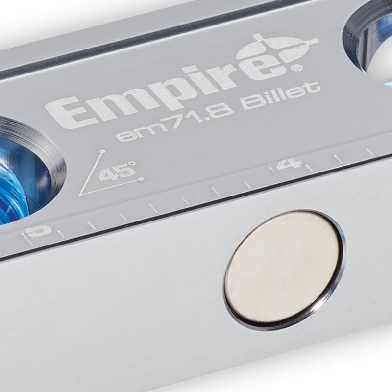 Empire 8 pulgadas True Blue Nivel de Torpedo Billet Magnético - EM71.8