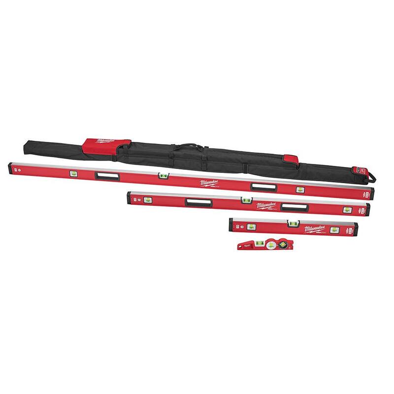 Juego de niveles magnéticos Milwaukee 10 in. /24 in. /48 in. /78 in. REDSTICK Box y Torpedo - MLBXCM78