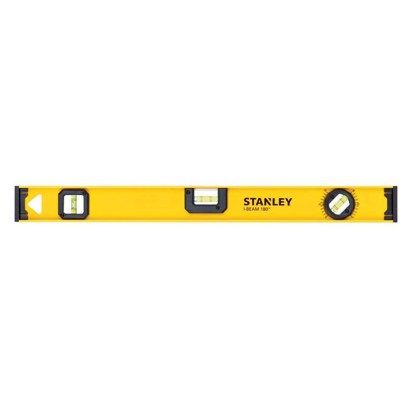 Nivel de viga en I de aluminio de 180 pulgadas sin imán Stanley de 24 pulgadas - 42-324