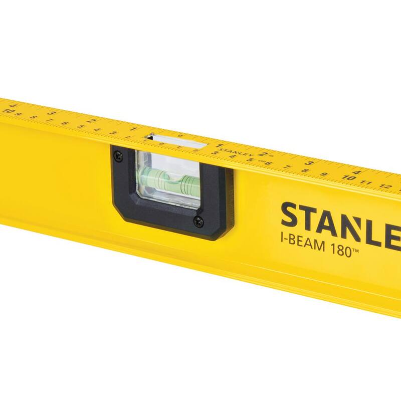 Nivel de viga en I de aluminio de 180 pulgadas sin imán Stanley de 24 pulgadas - 42-324