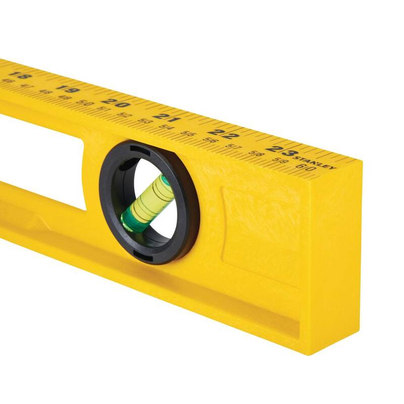 Stanley 24 pulgadas Nivel de línea/superficie de ABS de alto impacto no magnético - 42-468