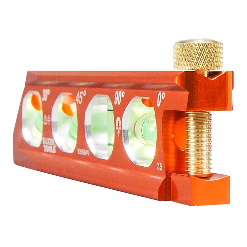 Nivel de conducto torpedo con 4 viales de 6.25 pulgadas, alta visibilidad - 935AB4V de Klein Tools