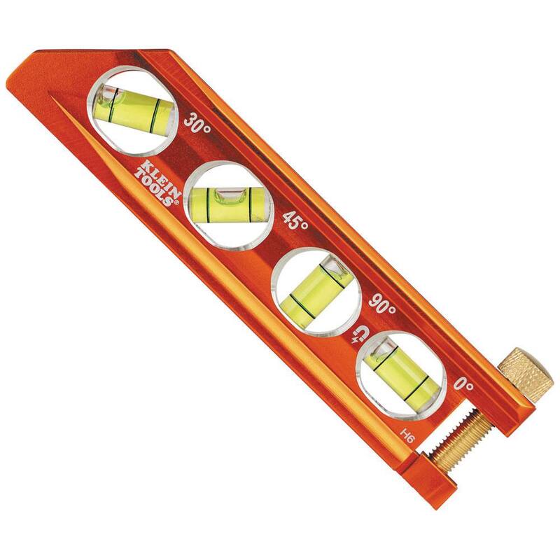 Nivel de conducto torpedo con 4 viales de 6.25 pulgadas, alta visibilidad - 935AB4V de Klein Tools