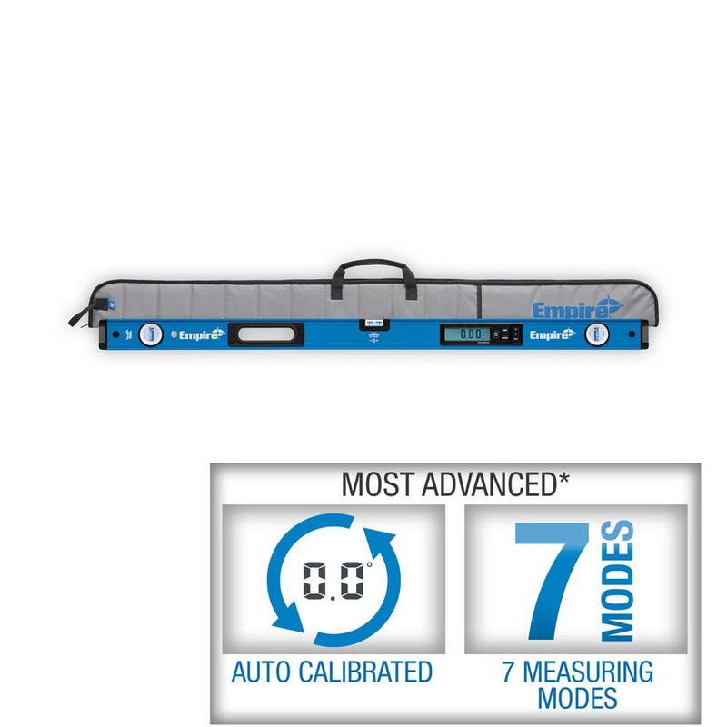 Nivel de caja digital True Blue de Empire de 48 pulgadas con estuche - E105.48