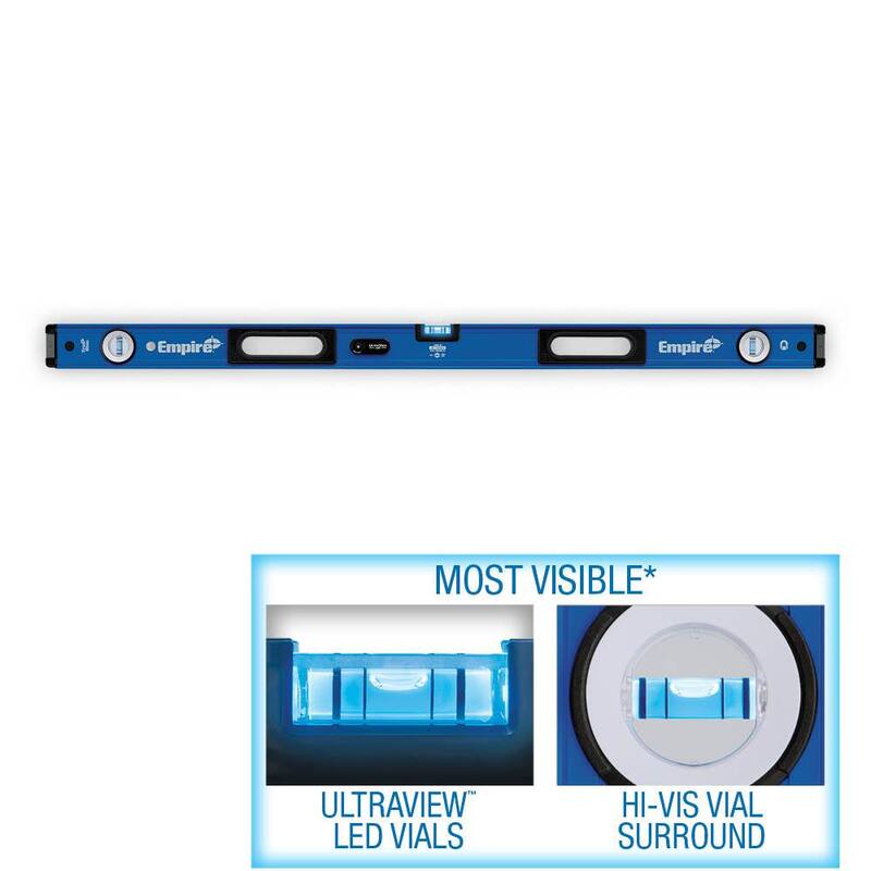 Empire 48 in. Nivel de caja magnético UltraView LED - EM95.48