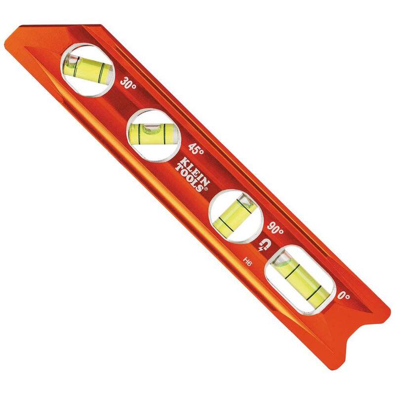 Nivel de torpedo de aluminio Klein Tools, imán de tierra rara - 935RB