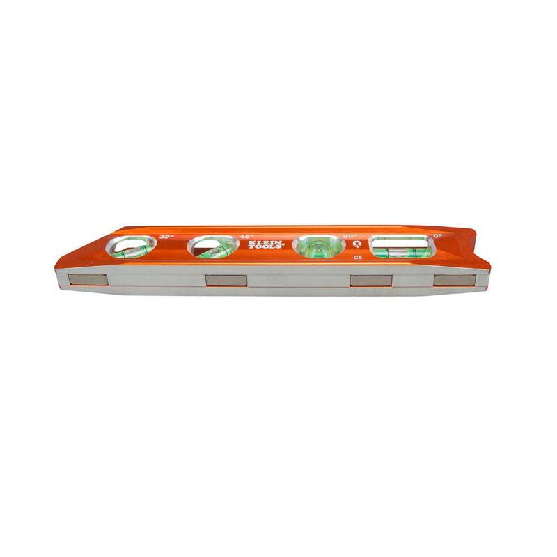 Nivel de torpedo de aluminio Klein Tools, imán de tierra rara - 935RB