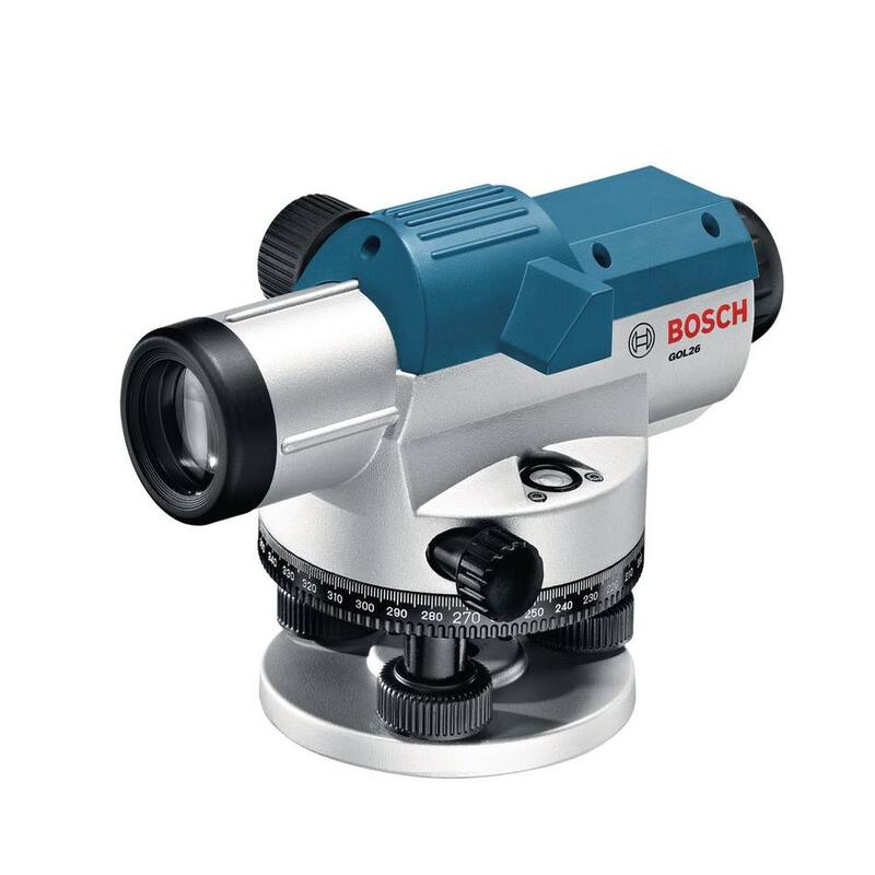 Kit de Nivel Óptico Automático Bosch de 8 pulgadas con Lente de Potencia de Aumento de 26x (3 piezas) - GOL26.