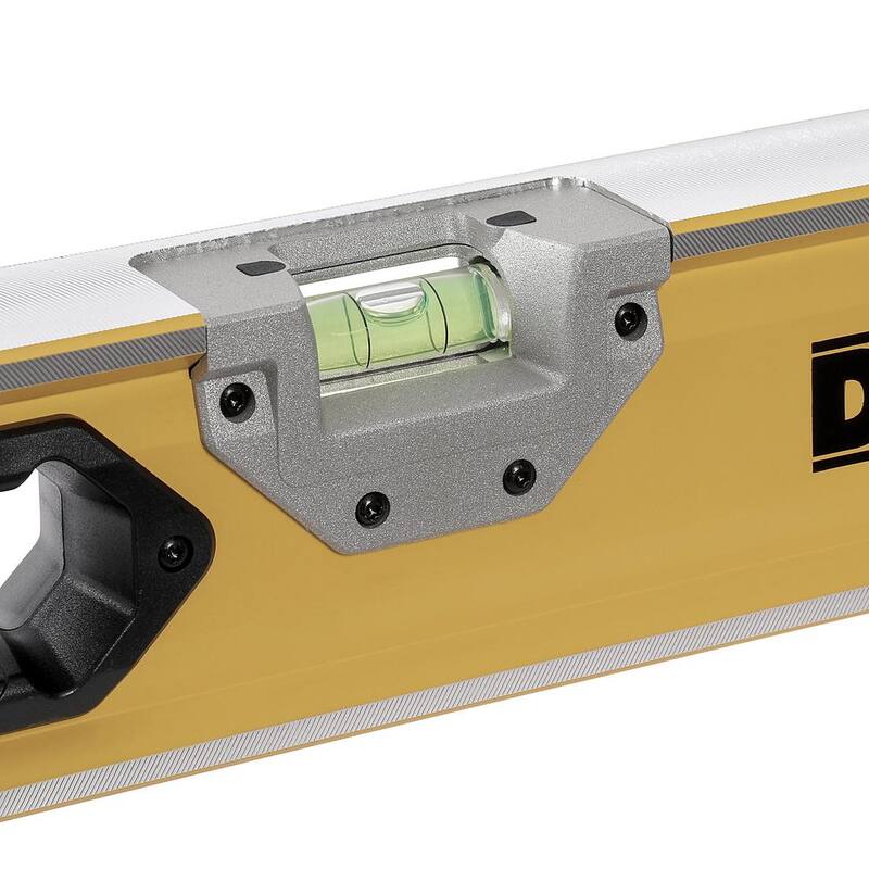Nivel de caja de viga magnética DEWALT de 48 pulgadas y nivel de caja de viga magnética de servicio pesado de 24 pulgadas - DWHT43049W43025