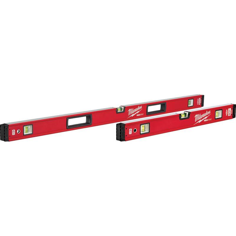Set de niveles de caja magnética REDSTICK de 24 pulgadas/48 pulgadas de Milwaukee - MLBXSM48