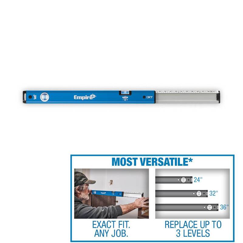 Nivel de Caja Extensible True Blue Empire de 24 a 40 pulgadas - eXT40