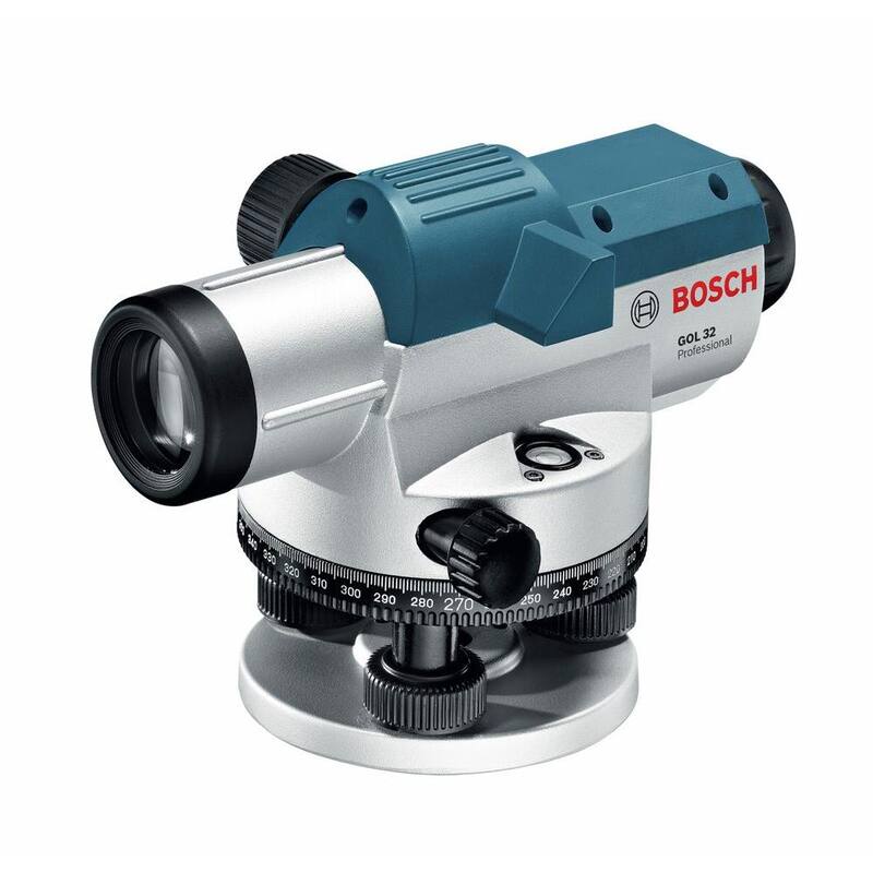 Kit de Nivel Óptico Automático Bosch de 5.6 pulgadas con Lente de Potencia de Aumento de 32x (3 piezas) - GOL 32