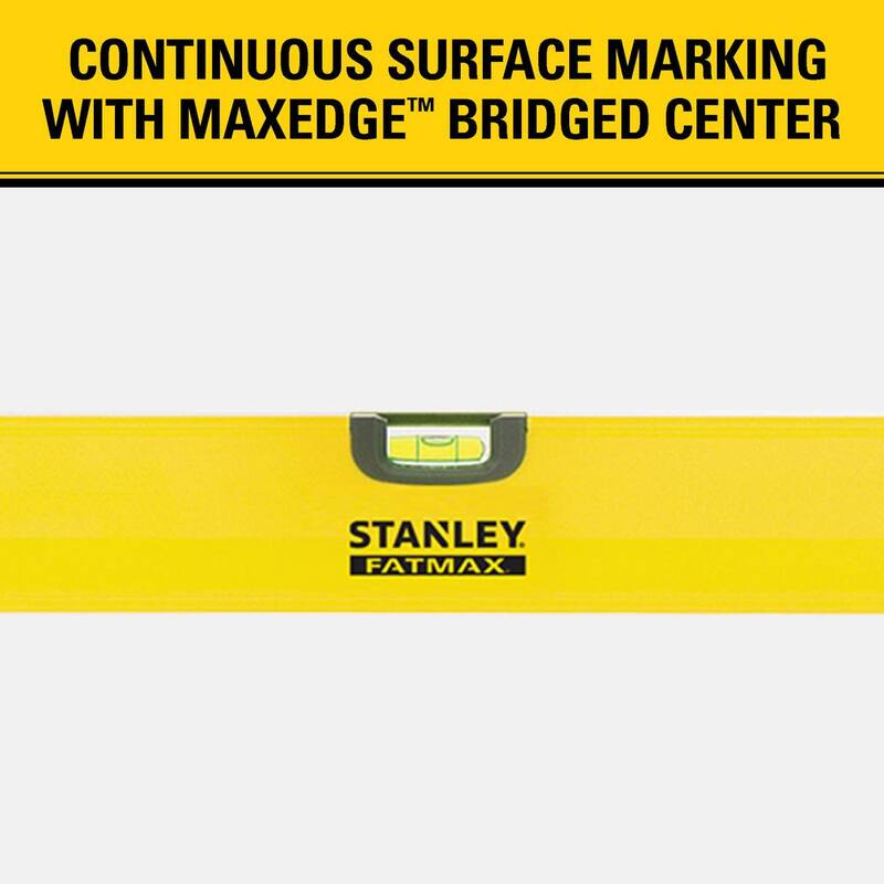 Stanley FATMAX 48 pulgadas Nivel de caja de aluminio no magnético - 43-548