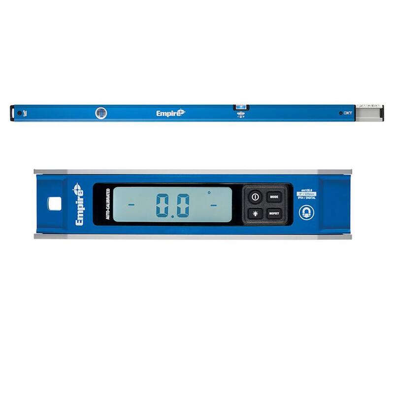 Empire Nivel de caja extensible True Blue de 48 a 78 pulgadas con Nivel de torpedo digital magnético de 9 pulgadas (2 piezas) - eXT78-em105.9