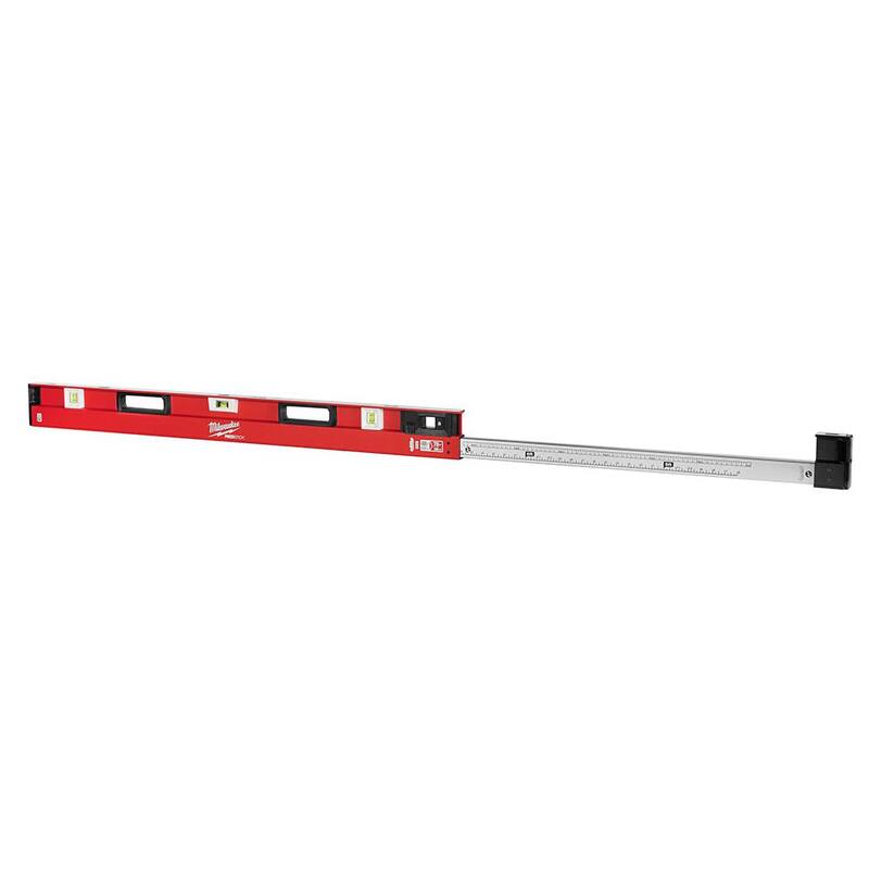 Nivel de caja magnética extensible Milwaukee REDSTICK de 48 a 78 pulgadas - MLXPM78