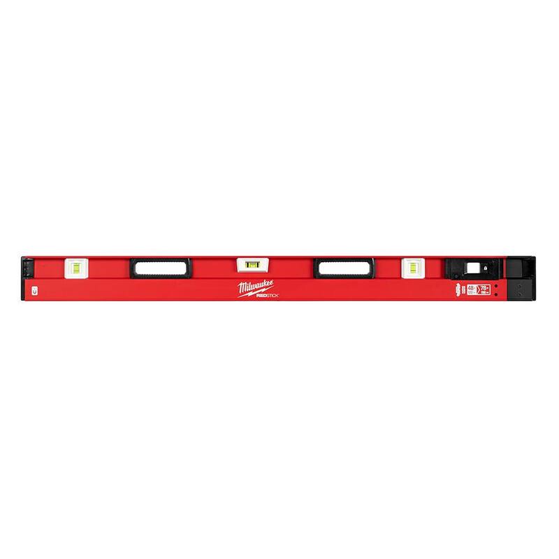 Nivel de caja magnética extensible Milwaukee REDSTICK de 48 a 78 pulgadas - MLXPM78