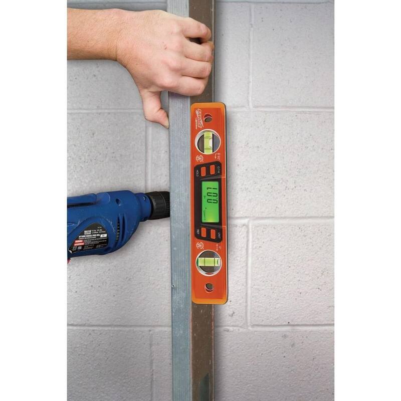 Nivel magnético digital de aluminio de 9 pulgadas Swanson con 2 burbujas - SVT200