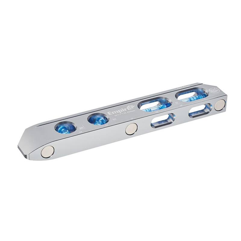 Nivel de caja digital True Blue de 16 pulgadas con nivel de torpedo magnético True Blue de 8 pulgadas y escuadra de caballete de aluminio de 7 pulgadas - E105.16.EM71.8-E2994.