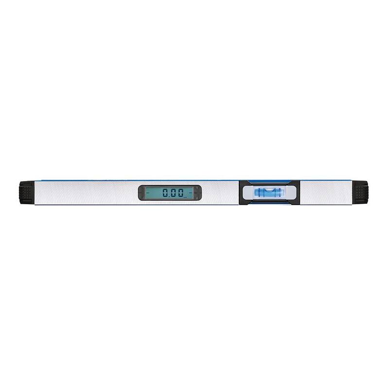 Nivel de caja digital True Blue de 16 pulgadas con nivel de torpedo magnético True Blue de 8 pulgadas y escuadra de caballete de aluminio de 7 pulgadas - E105.16.EM71.8-E2994.