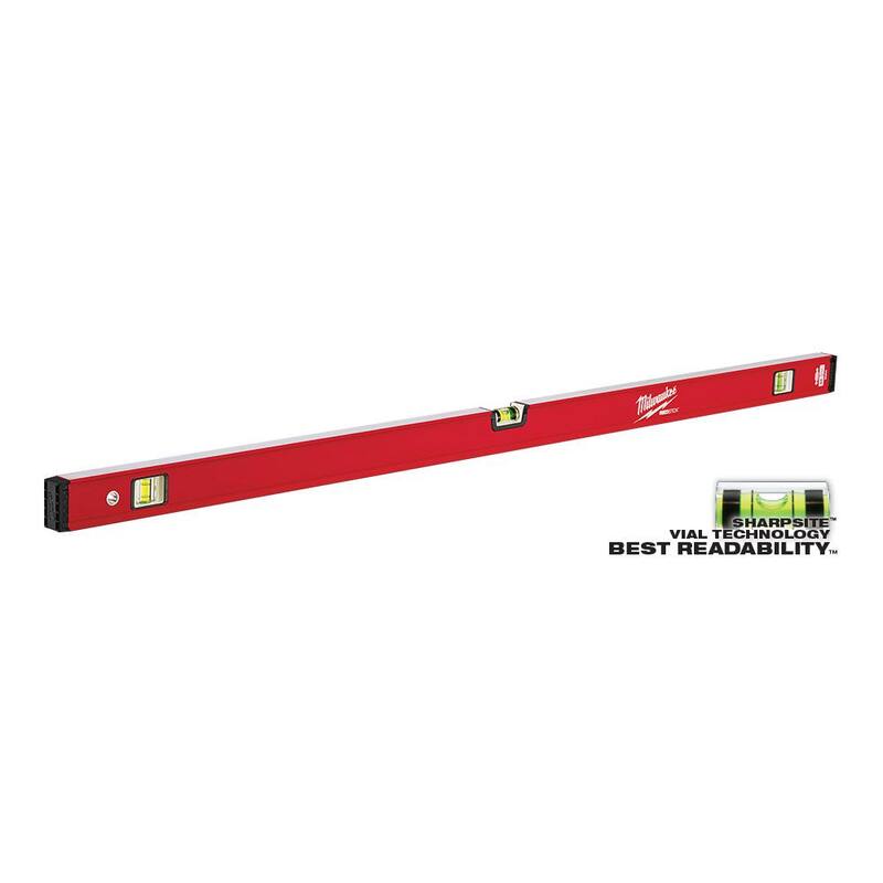 Juego de nivel Milwaukee 24 pulgadas/48 pulgadas REDSTICK Compact Box Beam con nivel torpedo de bloqueo de 10 pulgadas 360 grados de fundición a presión - MLCMS48-48-22-5210