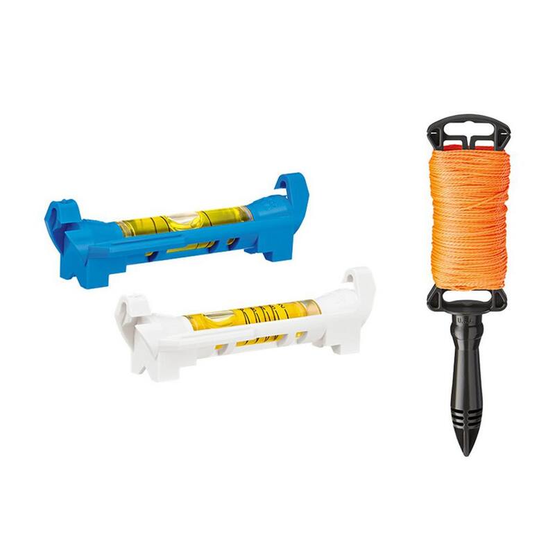 Set de niveles de línea Empire de 5-5/8 pulgadas con 250 pies de línea torcida de color naranja con carrete (3 piezas) - 83038-39203N.