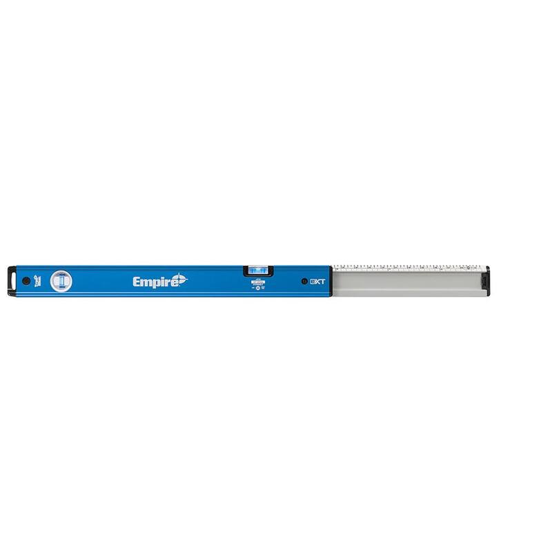 Nivel de caja extensible Empire True Blue de 24 a 40 pulgadas con nivel de torpedo digital magnético de 9 pulgadas (paquete de 2) - eXT40-em105.9